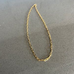 SHYMI Gold Tone Maggie Paper Clip Necklace